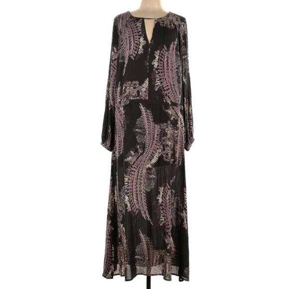 Free People Raven Out Of The Woods Large Maxi Dress - Picture 2 of 8